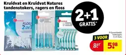 Kruidvat Kruidvat en kruidvat natures tandenstokers ragers en floss aanbieding