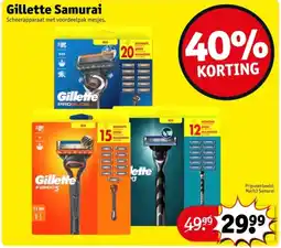 Kruidvat Gillette samurai aanbieding