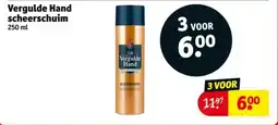 Kruidvat Vergulde hand scheerschuim aanbieding