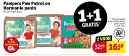 Kruidvat Pampers paw patrol en harmonie pants aanbieding