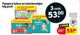 Kruidvat Pampers luiers en luierbroekjes big pack aanbieding