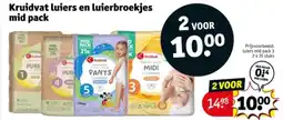 Kruidvat Kruidvat luiers en luierbroekjes mid pack aanbieding