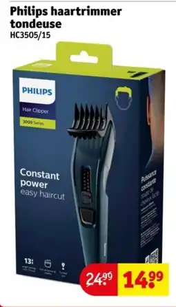 Kruidvat Philips haartrimmer tondeuse HC3505/15 aanbieding