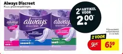 Kruidvat Always Discreet aanbieding