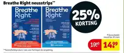 Kruidvat Breathe Right neusstrips aanbieding