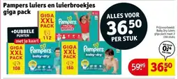 Kruidvat Pampers luiers en luierbroekjes giga pack aanbieding