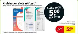 Kruidvat Kruidvat en Viola zelftest aanbieding