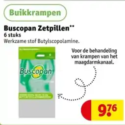 Kruidvat Buscopan Zetpillen aanbieding