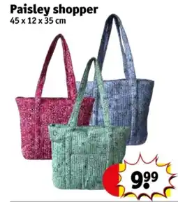Kruidvat Paisley shopper aanbieding