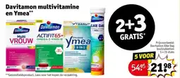 Kruidvat Davitamon multivitamine en Ymea aanbieding