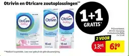 Kruidvat Otrivin en Otricare zoutoplossingen aanbieding