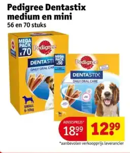 Kruidvat Pedigree dentastix medium en mini aanbieding