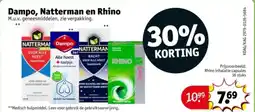 Kruidvat Dampo natterman en rhino aanbieding