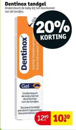 Kruidvat Dentinox tandgel aanbieding
