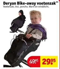 Kruidvat Deryan bike-away voetenzak aanbieding