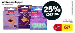 Kruidvat Alpine oordoppen aanbieding