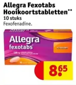 Kruidvat Allegra fexotabs hooikoortstabletten aanbieding