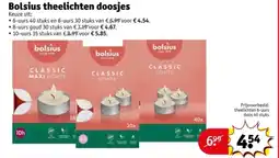 Kruidvat Bolsius theelichten doosjes aanbieding