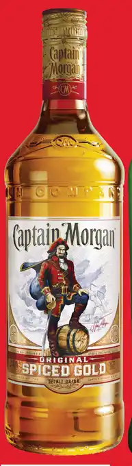 Gall & Gall Captain Morgan Original Spiced gold 1L aanbieding