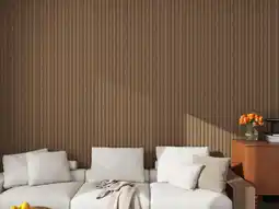 Praxis Lattenwand - Donkerbruin - MDF - aanbieding