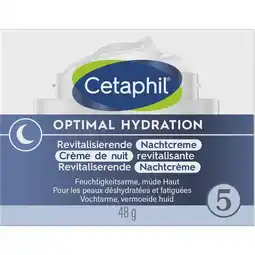 Trekpleister Cetaphil Optimal Hydration Revitaliserende Nachtcrème aanbieding