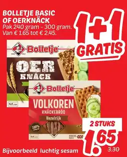 Dekamarkt Bolletje basic of oerknäck aanbieding