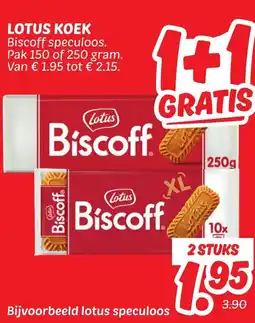Dekamarkt Lotus koek aanbieding