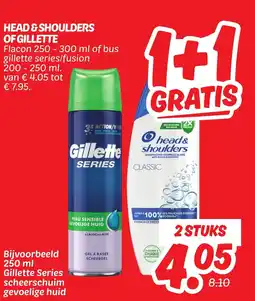 Dekamarkt Head&shoulders of gillette aanbieding