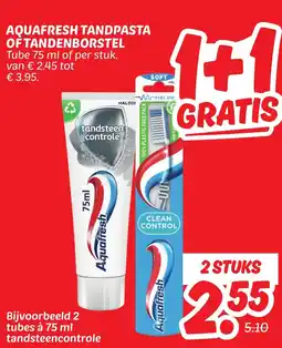 Dekamarkt Aquafresh tandpasta of tandenborstel aanbieding