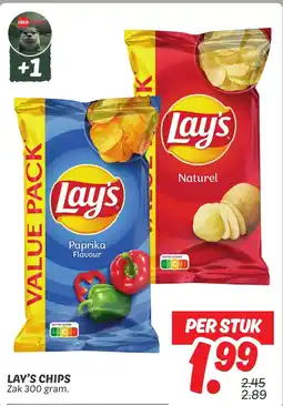 Dekamarkt Lay's Paprika aanbieding
