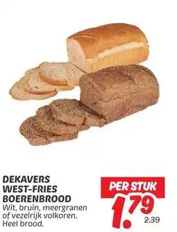 Dekamarkt Dekavers west fries boerenbrood aanbieding