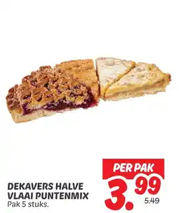Dekamarkt Dekavers halve vlaai puntenmix aanbieding
