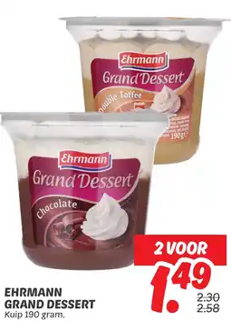 Dekamarkt Ehrmann grand dessert aanbieding
