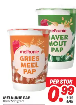 Dekamarkt Melkunie pap aanbieding