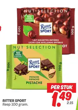 Dekamarkt Ritter sport aanbieding