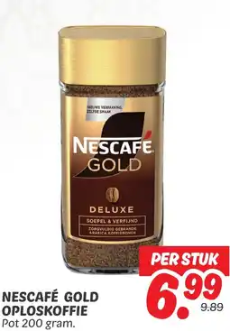 Dekamarkt Nescafé gold oploskoffie aanbieding