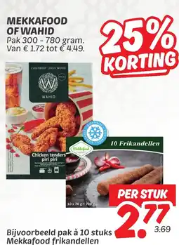 Dekamarkt Mekkafood of wahid aanbieding