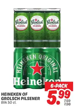 Dekamarkt Heineken of grolsch pilsener aanbieding