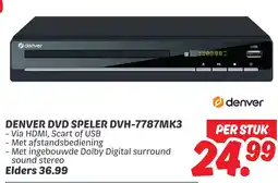 Dekamarkt Denver dvd speler DVH-7787MK3 aanbieding