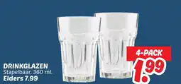 Dekamarkt Drinkglazen aanbieding