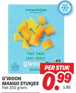 Dekamarkt G'woon mango stukjes aanbieding