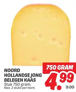 Dekamarkt Noord hollandse jong belegen kaas aanbieding
