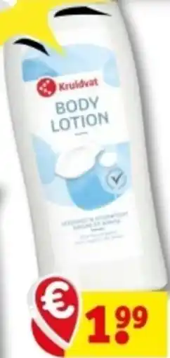 Kruidvat Body lotion aanbieding