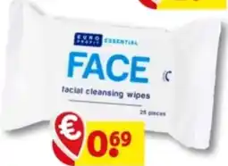 Kruidvat Face facial cleansing wipes aanbieding