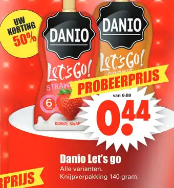 Dirk Danio Let's go 140g aanbieding