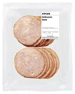 PLUS PLUS Grillworst kaas aanbieding