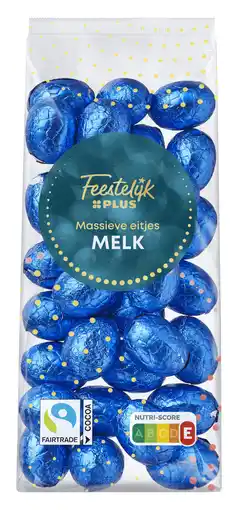 PLUS Feestelijk PLUS Paaseitjes melk massief aanbieding