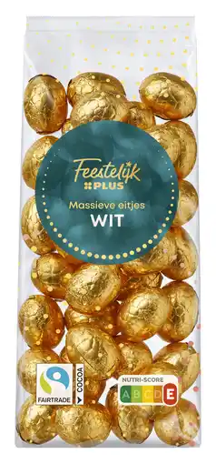 PLUS Feestelijk PLUS Paaseitjes wit massief aanbieding