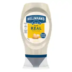 PLUS Hellmann's Mayonaise Real squeeze 250 ml aanbieding