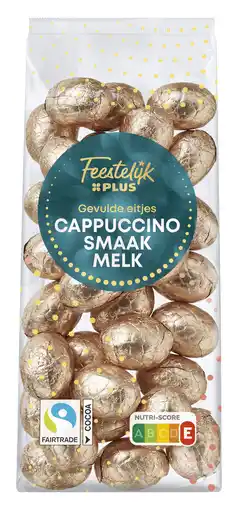 PLUS Feestelijk PLUS Paaseitjes melk cappuccino aanbieding
